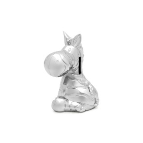 Zilverstad 6011060  Spaarpot Zebra zilver kleur