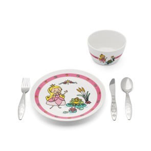 Zilverstad Kinderservies Prinses 5-delig