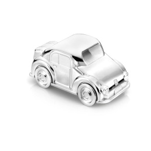 Zilverstad Spaarpot Auto zilver kleur