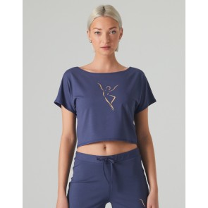 Temps Danse Agile Silhouette Dames Crop T-shirt