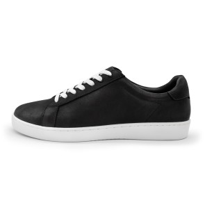 Suny Anna Kern 7010 Zwarte Nappa Leer Sneakers met volledige zool