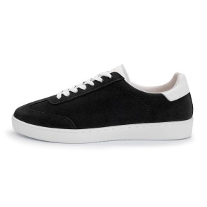 Suny Anna Kern 7015 Suède Zwarte Danssneakers met Volledig Zool
