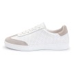 Suny Anna Kern 7020 Suède Wit-Beige Danssneakers met Volledig Zool