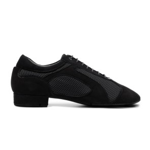 Portdance PD VICTOR DA SILVA Zwart Nubuck Mesh heren Dansschoenen