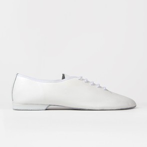 Rumpf RU1260 Jazzschoenen met Doorlopende Suède Zool wit hakje van suède