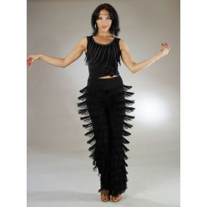 Santoria Agnes Latin Fringe Trousers TR4012