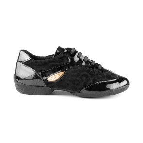 Portdance PD02 Fashion Danssneakers met Panterprint en Lakleer