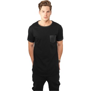 Urban Classics Long Shaped Leather Imitation Tee
