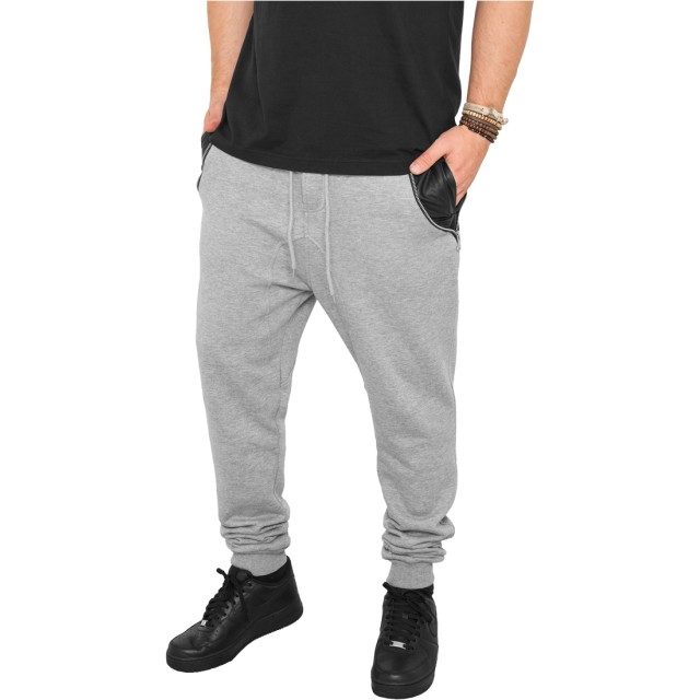 Urban Classics Side Zip Leather Pocket Sweatpant
