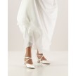 Werner Kern Felice 4.5cm dames bruidsschoenen dichte neus rond satijn wit kruisbandje