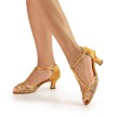 Anna Kern 540-50 Lucile dames salsaschoenen bronskleurig met open teen
