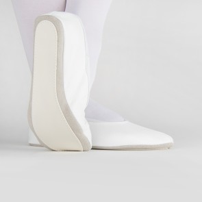 Rumpf gymnastiekschoenen wit zijkant en onderkant 1031
