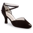 Werner Kern Asta dansschoen voor vrouwen met Peep toe en enkelbandje 65 mm hakje zwart 