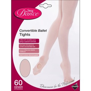 Silky Dance Convertible balletpanty voor kinderen in roze of huidskleur