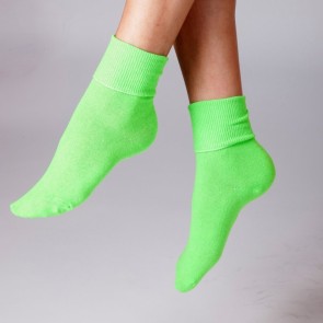 Silky Dance Neon dansokken voor kinderen groen zachte sokken