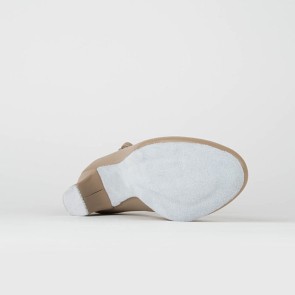 Dansschoenen Met Suède Zool So Danca CH791 beige 35 mm Hak flexibele zool