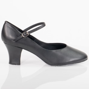 So Danca zwarte dames Dansschoenen CH792 enkelbandje met gespje