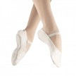 Witte Balletschoenen van Leer met Doorlopende Zool Alista Elite