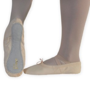Alista 'Excel' roze balletschoenen van elastisch canvas