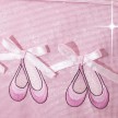 Roze danstasje met glitters en balletschoenen print voor balletspullen Katz KB100