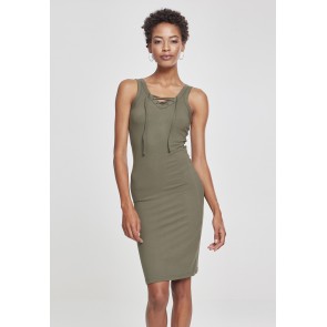 Urban Classics Dames Lace Up Jurk