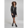 Urban Classics Ladies Off Shoulder Rib Dress zwart