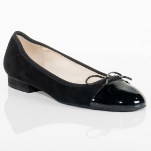 dames ballerina model voor dames Werner Kern Garda met lage hakken en suede zool