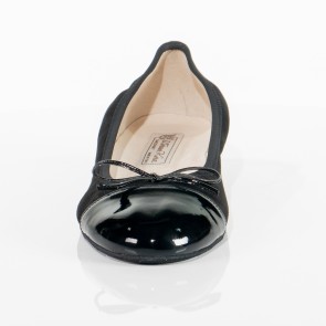Werner Kern Garda Dames zwarte Ballerina dansschoenen voor lindy hop en ballroom