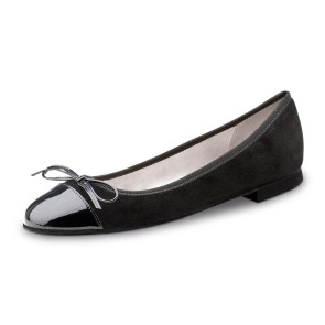 zwarte Werner Kern Garda dames dansschoenen instappers met suede zool