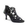 Portdance PD814 dansschoenen zwart suede nepleer
