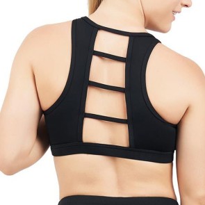 Capezio Ladder Back Bra Top zwart