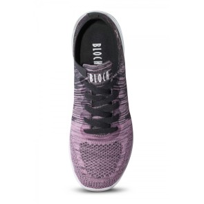 Bloch Omnia S0926L Grijs en Roze Danssneaker met Veters