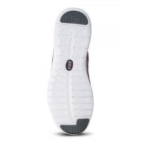 Bloch Omnia S0926L Grijs en Roze Danssneaker met Volledige Zool