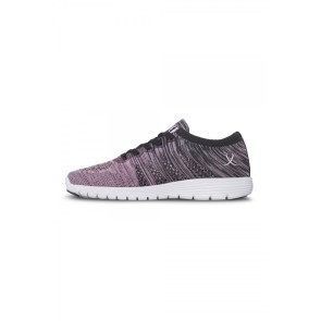 Bloch Omnia S0926L Grijs en Roze Danssneaker met Volledige Zool