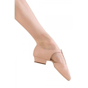 Bloch S0407L griekse sandaal met hak roze zijkant 