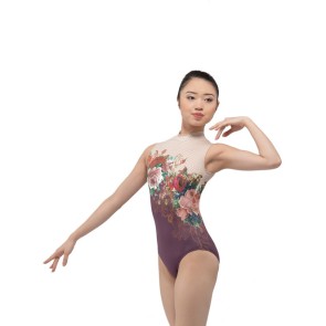 Balletpak voor dames - Gesloten halslijn - Rits aan achterzijde - Mouwloos - Microvezel - Ballet Rosa Romane