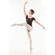 Sansha Hazel Zwart Balletpak voor Dames met Korte Mouwen