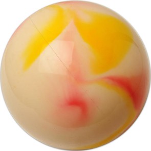 Pastorelli ITALIA metallic geel en roze gemarmerd ritmisch gymnastiek bal