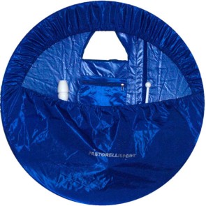 Pastorelli opberghoes donker blauw voor ritmisch gymnastiek accessoires met vakjes
