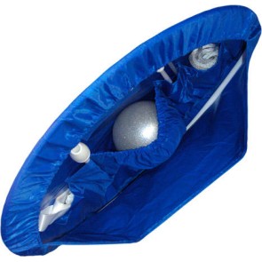 Pastorelli opberghoes donker blauw voor ritmisch gymnastiek accessoires met vakjes