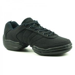 Papillon Danssneakers Zwart Canvas - Laag Model - Splitzool - Zumba, Streetdance, Hiphop -  PA1513