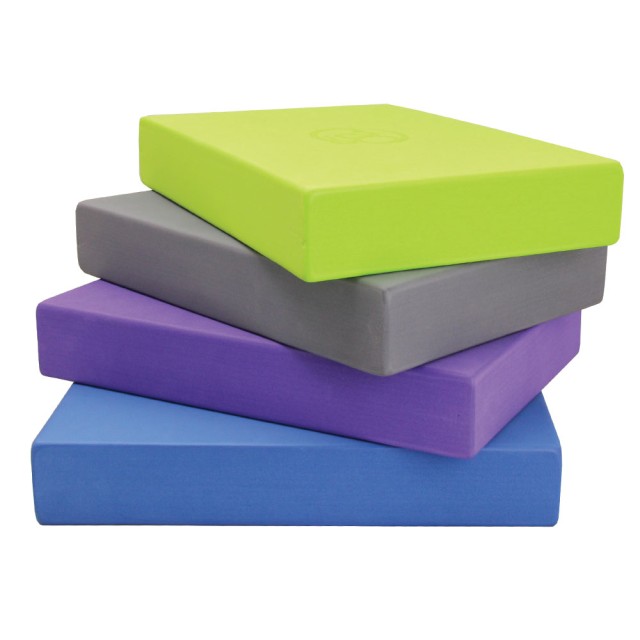 ToeSox Yogablokken - EVA foam - 30x20x5cm - Geel - Blauw - Grijs - Paars -  Full Yoga Block