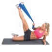 ToeSox Pro Stretch Tri-Fold Aerobic Mat grijs uitgevouwen