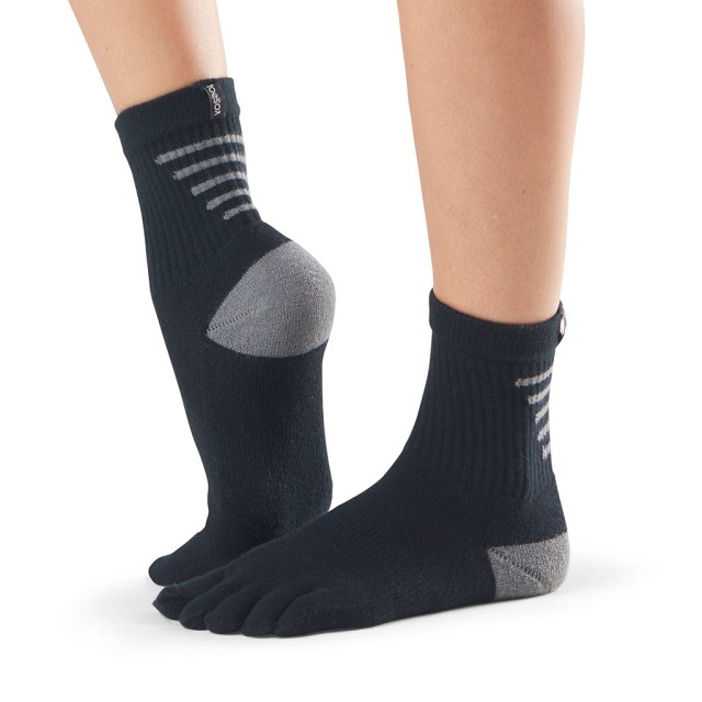 Sportsokken - Ondersteuning voor de wreef - Kussentjes van teen tot hiel - ToeSox Sport Sock Crew