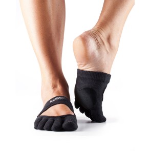 ToeSox antislipsokjes met losse teentjes zwart