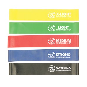 ToeSox Weerstandsbanden - Set van 5 - Verschillende sterktes - Diameter van 31 cm -  Mini Power Loops
