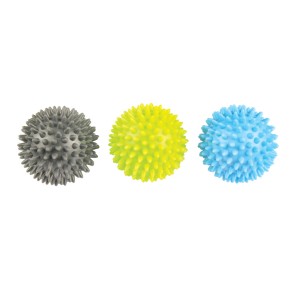 ToeSox Set van 3 massageballen - Verschillende hardheden - PVC materiaal -  Spikey Trigger Ball Trio