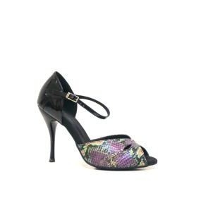 Lidmag Dames Latin Dansschoenen 6/20 Piton en Lakleer - 10cm stiletto