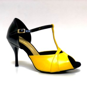 Lidmag Vernice Giallo/Nero Salsa LM 6/98 Dansschoenen