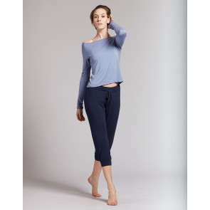 Temps Danse Dames Bamboo crop Pants Bakara marine